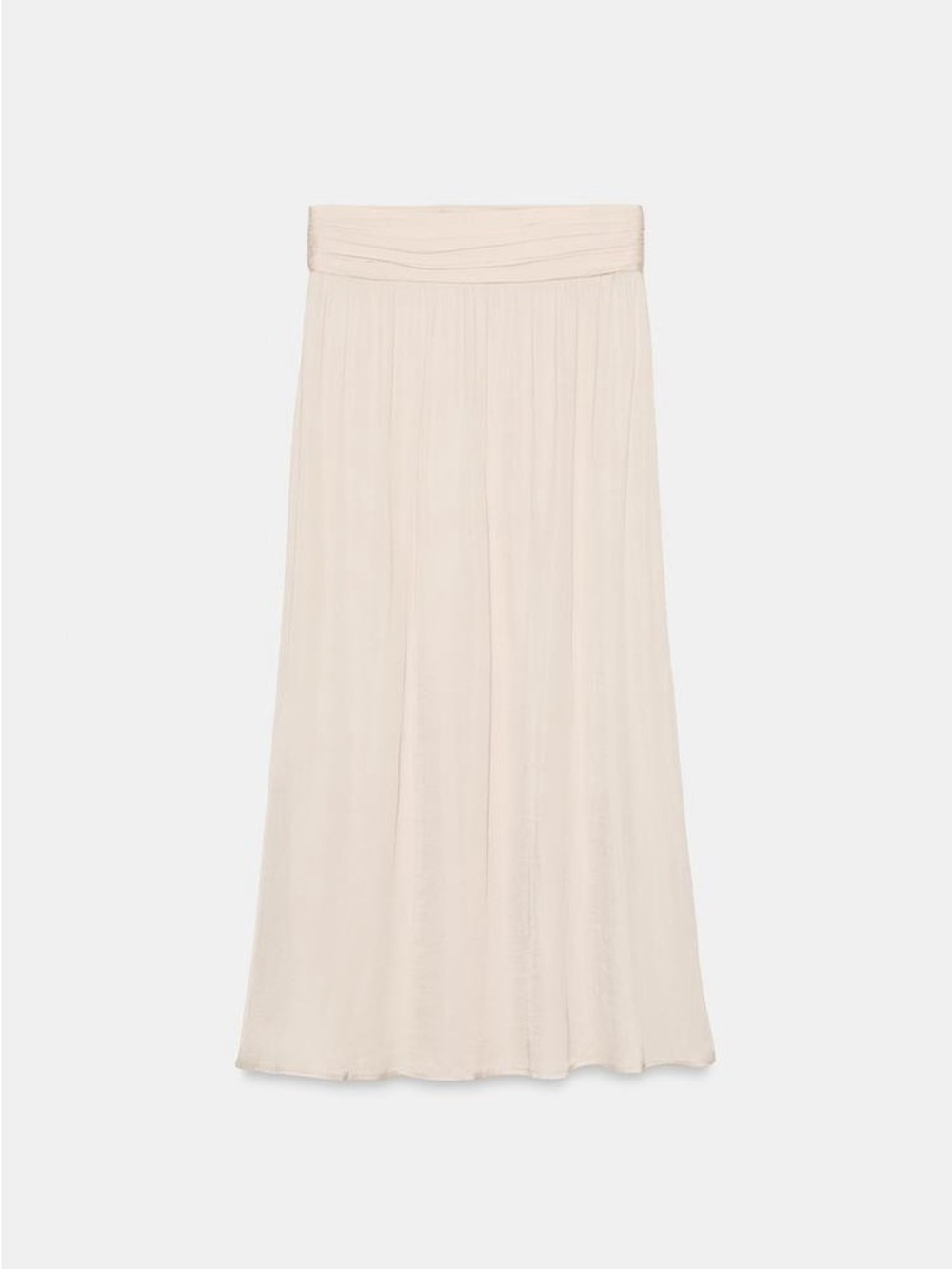 Zara satin effect midi skirt